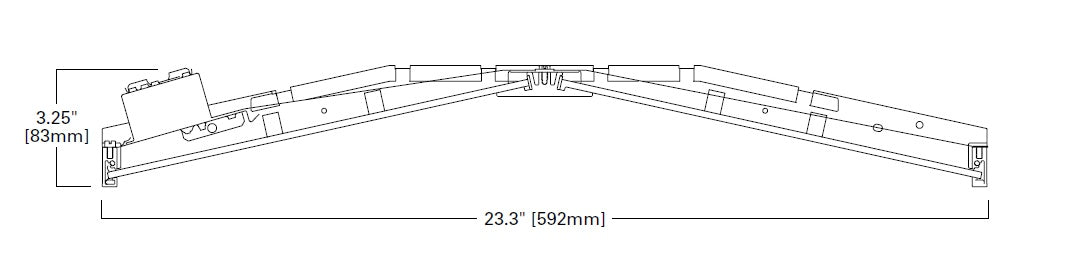 Metalux 612EN-LD2-58-UNV-L840-CD1-U 47W WaveStream LED Troffer, 5723 Lumens, 120-277V, 0-10V Driver