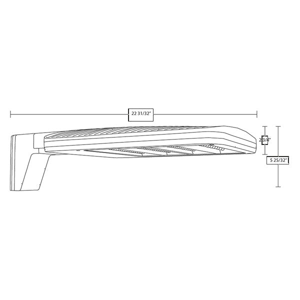 RAB ALEDM2TN 150W/90W/78W Field-Adsjutable LED Area Light, 4000K, 10870/13056/19864 Lumens, Universal Mounting