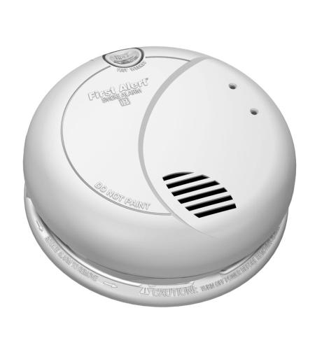 BRK Electronics First Alert 7010B 120V AC/DC Hardwired with 9V Battery Backup Photoelectric Smoke Alarm (Upgraded to SM100V-AC)
