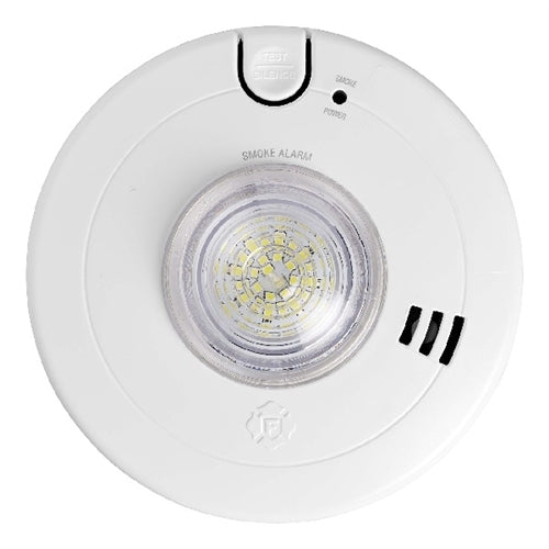 BRK Electronics First Alert SM110LED-AC Hardwired Smoke Alarm with LED Strobe & 10-Year Battery Backup