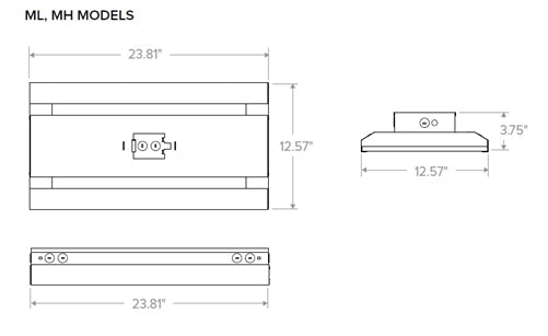 Columbia Lighting CHB2-40MH-FA-EDU 172W 2' LED High Bay, 4000K, 0-10V dimming, 120-277V, 21949 Lumens
