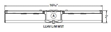 Columbia Lighting LLHV4-50M-WST-EU-OS1360-WASPII-LWO-SETDI 144W 4' VersaBay High Bay LED, 5000K, Wide Distribution Reflector, Solid Top (No Uplight), 120-277V, Occupancy/Daylight Sensor, WASPII Sensor, Low-Temp/Water-Tight/Indoor-Outdoor