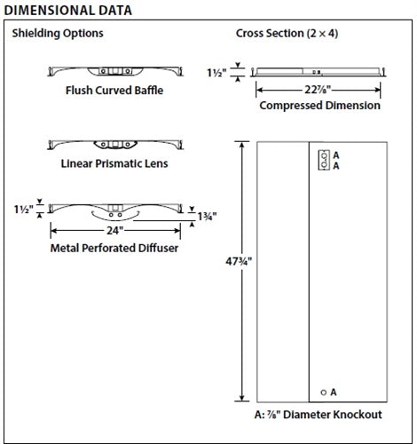 Columbia Lighting ZPT24-254G-LSRR-EPU 2'x4' Zero Plenum Troffer, Two 54W T5HO Lamps, Grid Lay-in Ceiling Type, Linear Prismatic Lens with Surface Relief Diffuser Shielding, Ribbed Curve Reflector, Electric T5, 1.00 Ballast Factor, 120V-277V