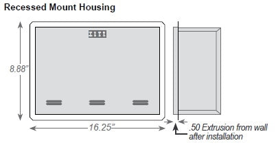 Dual-Lite LPS35-R 35W Central Lighting Micro Inverter, Recessed Wall Mount