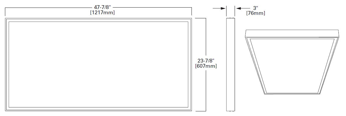 Metalux FPXSURF24 Surface Mount Kit for 24FPX