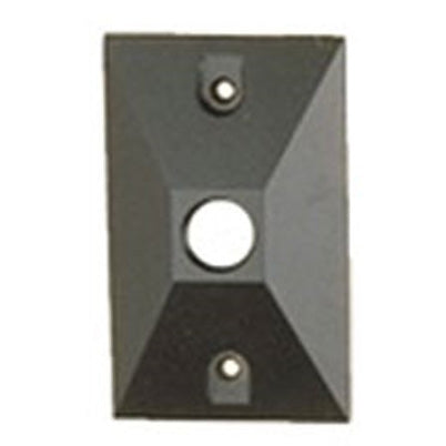 Focus Industries FA-22-BRT Cast Aluminum, Single 1/2" NPS hole, Angle Cut, Rectangular Canopy, Bronze Texture Powder Coat Finish