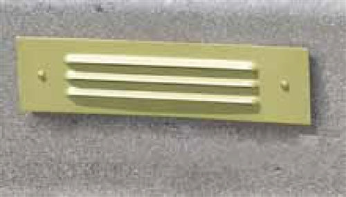 Focus Industries FA523LCWIR Stamped Aluminum 3 Louvers Face Plate, Weathered Iron Finish