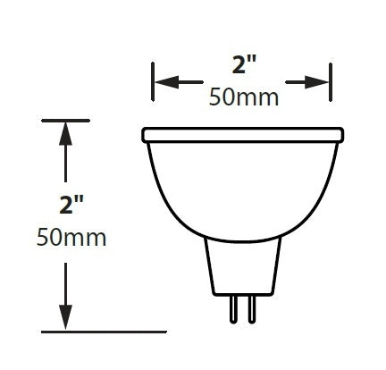 Focus Industries FL-LED-MR16SS5W36 5W 12V Arrow Super Saver LED, MR16 Bi-Pin, 40,000 Hours, Dimmable 36 Degrees Flood, 3000K,