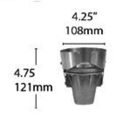 Focus Industries PGL-05-AMBER 12V 35W MR16 Putting Green Cup Light with Amber Lens, Brass Finish