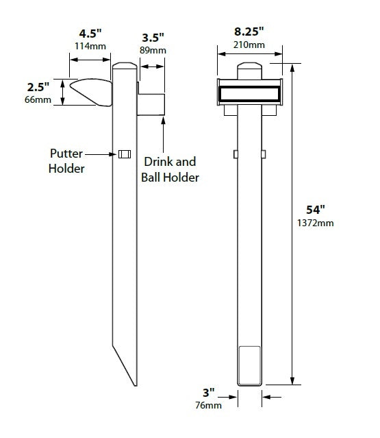 Focus Industries PGL042L12STU 12V 2x3W Omni LED Cast Aluminum Putting Light with 54" ABS Post, Stucco Finish