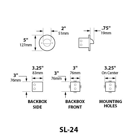 Focus Industries SL-24-LED3HTX 3W OMNI LED Round Step Light, Cast Aluminum, Hunter Texture Finish
