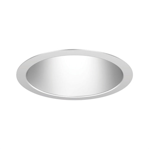 Gotham ICO 40/30 45D 120 EZ10 6AR LSS Incito 6" Round Downlight, 4000K, 3000 Lumens, 45 Degrees Beam Angle, 120V, eldoLED 0-10V ECOdrive, Clear Self-Flanged Trim, Semi-Specular Finish