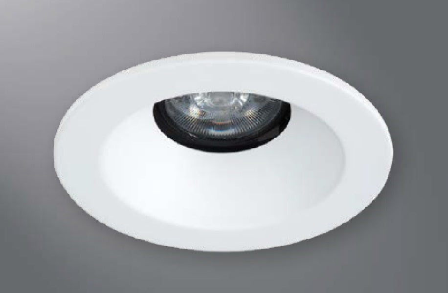 Halo Recessed 1440BN 4" Line Voltage Conical Reflector, Open, 35 Degree Tilt, Brushed Nickel