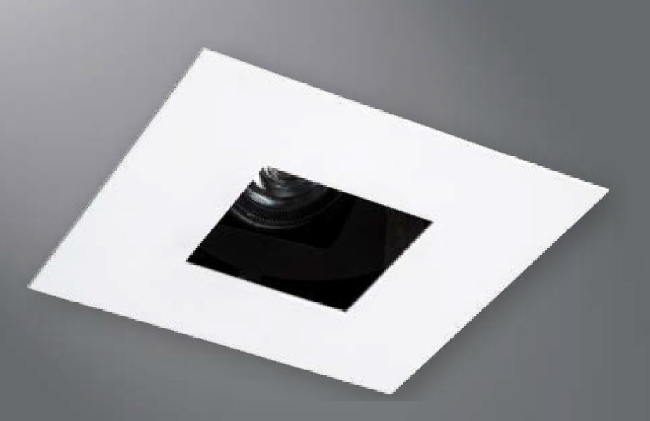 Halo Recessed Lighting 1464BN 4" Square Pinhole, Open, 35° Tilt, Brushed Nickel
