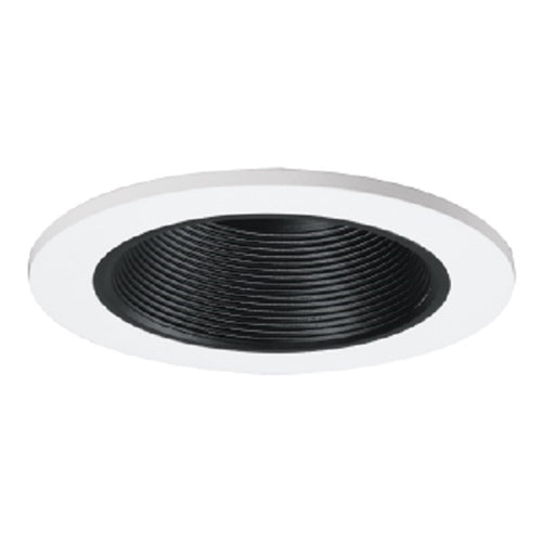 Halo Recessed 3003WHBB 3" Round Adjustable Coilex Baffle Trim, Black Baffle, White Trim