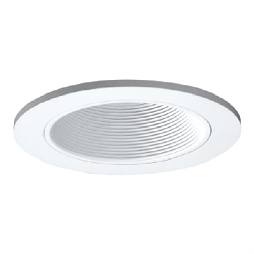 Halo Recessed 3003WHWB 3" Round Adjustable Coilex Baffle Trim, White Baffle, White Trim