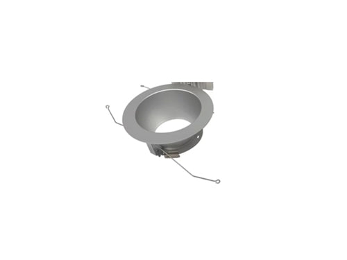 Halo Recessed Commercial 42RMDC 4" Retrofit Conical Reflector for Use with HC4R Frame, Medium Distribution, Specular Clear Finish, Polished Flange