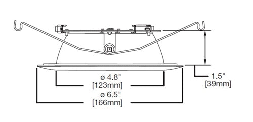 Halo Recessed 593TBZB 5" LED Trim, Tuscan Bronze Baffle, Tuscan Bronze Flange