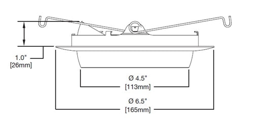 Halo Recessed 594SNB 5" LED Directional Trim, Satin Nickel Eyeball with Baffle, Satin Nickel Flange
