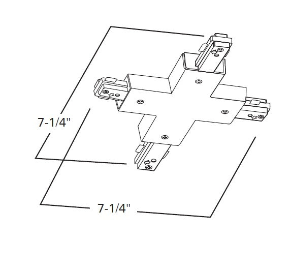 Halo Track Lighting LZR214P X Connector, White