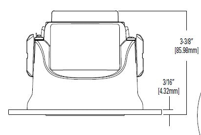Halo Recessed ML4D09NFLD2WE010 4" LED Module, 900 Lumens, Narrow Flood Distribution, 90 CRI, Color Shifts from 3000 to 1850K, 120-277V, 0-10V 5% Dimming