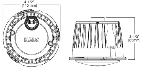 Halo Recessed ML5606930 5" and 6" LED Light Module, New Construction, Remodel and Retrofit, 600 Lumens, IC and non IC Rated, 90 CRI, 3000K