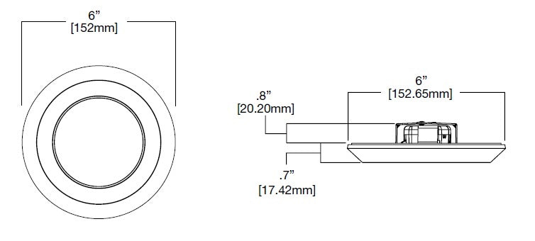 Halo Recessed SLD405930WHJB 4" Surface LED Downlight with Junction Box Kit, 120V, 90 CRI, 3000K, White