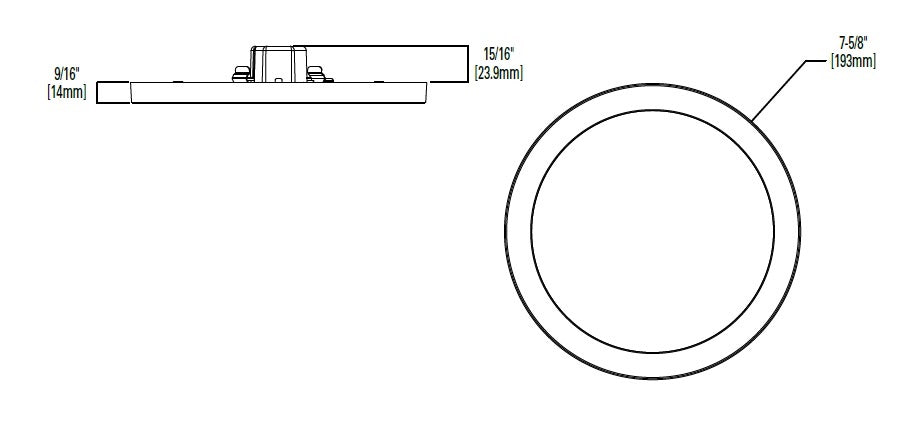 Halo Recessed SMD6R6950WH 6" Round LED Surface Mount Downlight, 788 Lumens, 90 CRI, 5000K, White Finish