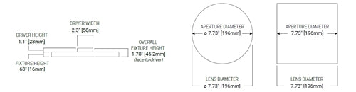 Halo Recessed SMX6SLSFSD2W 6" Square Surface Mount LED Downlight, Lumen Selectable 750/900/1200 Lumens, 90 CRI, Field Selectable CCT Dim-to-Warm/2700/3000/3500/4000/5000K, Matte White, Phase Cut LE/TE 5%, 120V