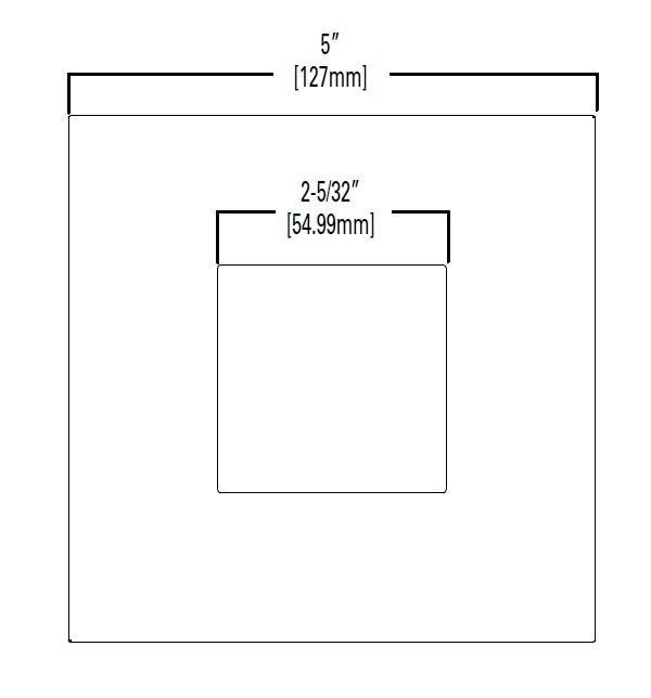 Halo Recessed TL42SBN 2" Square Pinhole Trim, Brushed Nickel Flange