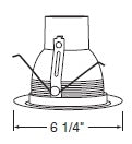 Juno Recessed Lighting 215B-WH (215 BWH) 5" Line Voltage, Compact Fluorescent, Enclosed Baffle Trim, Black Baffle, White Trim