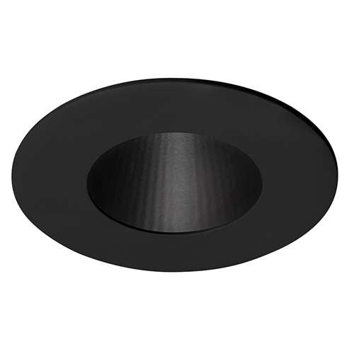 Juno Aculux 2APINLG BD BLSF WET Recessed Lighting 2" Round Adjustable Lensed Pinhole LED, Low Voltage Self Flange, Black Trim