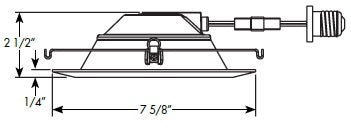 Juno Recessed Lighting 6RLDG2-930-6-WWH Downlight 6" LED Retrofit Baffle Trim 3000K, 90 CRI, 700 Lumens, White Finish