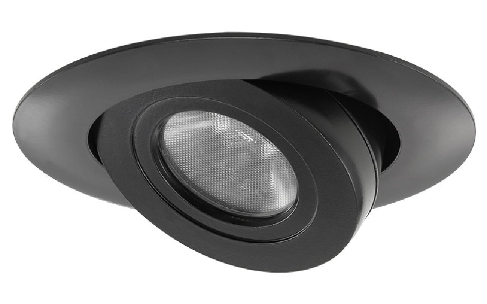 Juno 440LED G4 06LM 30K 90CRI BL Recessed Lighting 4" LED Adjustable Module, 600 Lumens, 3000K Color Temperature with Black Gimbal Trim