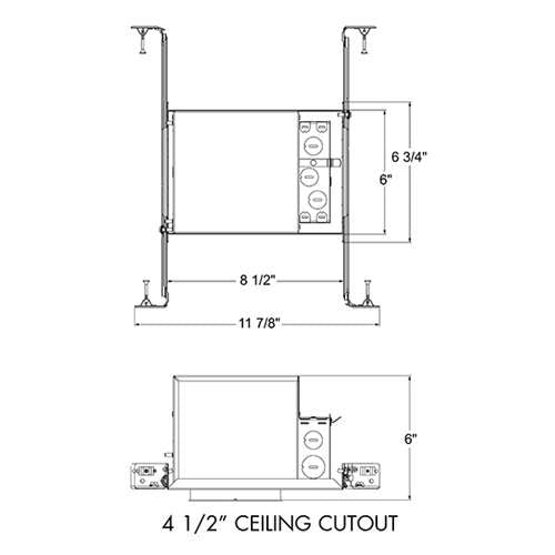 Juno IC4AL 07LM 40K 90CRI NFL MVOLT ZT Recessed Lighting 4" Adjustable LED IC Type New Construction Housing 700 Lumens, 4100K Color Temperature, Narrow Flood Beam, Universal Driver 120-277V
