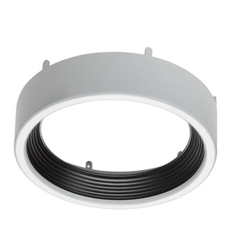Juno Lighting JSFSHROUD 5IN DC BWH Recessed Lighting 5" LED Round SlimForm Accessory Shroud, Downlight Cone, Black Trim, White Shroud Finish