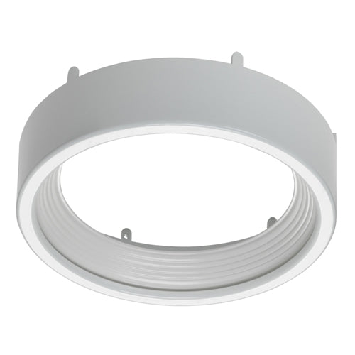 Juno Lighting JSFSHROUD 7IN DB WWH Recessed Lighting 7" LED Round SlimForm Accessory Shroud, Downlight Baffle, White Trim, White Shroud Finish
