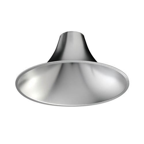Juno Recessed Lighting L600HW-WTS-FM 6" LED Hyperbolic Trim, Open Reflector, Wide Distribution, Wheat Satin Low Iridescent Alzak Finish, Flush Mount