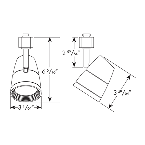 Juno Track Lighting R600LG24KNSL 10W LED Trac Lites Fixture, 4000K Color Temperature, 80 CRI, Narrow Flood Beam, Silver Finish