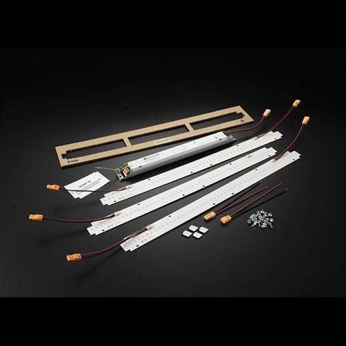 Juno SRT-3-6350U-G3 Indy Recessed/Surface Troffer LED Retrofit Kit, 18W, 3 Strips, 6300 Lumens, 5000K, 120-277V, Gen 3