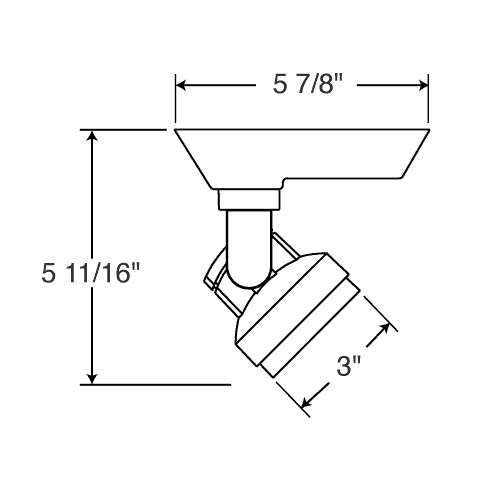 Juno Track Lighting T252L G2 40K 80CRI PDIM SP WH Cylindra 11W LED 4000K, 80 CRI, Spot Beam Spread, White Finish