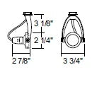 Juno Track Lighting T480SC Wishbone - Low Voltage 50W MR16, Satin Chrome Color