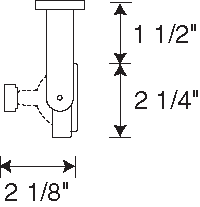 Juno Track Lighting T696BL (T696 BL) Open Back Gimbal Ring - Low Voltage 75W MR16, Black Color