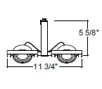Juno Track Lighting T814SL Framed Duo - Low Voltage 50W MR16, Silver Color