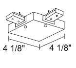 Juno Track Lighting TU35BL (TU35 BL) 2-Circuit Trac Master T-Bar Adjustable Joiner Feed, Black Color