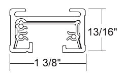 Juno Track Lighting TU8WH (TU 8FT WH) 8 ft Track - Two Circuit Trac Master Line Voltage Track System, White Color