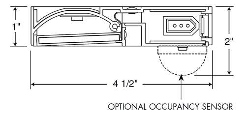 Juno Under Cabinet Lighting Led UPLED30 30K 80CRI BZ 6CP NS 30" Pro Dimmable Fixture, 10.7 Watts, 601 Lumens, No Rocker Switch, with Portable 6" Cord and Plug, Bronze Finish