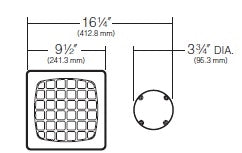 Kim Lighting C54S3/9L3KUV Well Light, 120 to 270V LED, Spot Optic, 350mA, 11W, 9 LEDs, 3000K, Spun Copper and Bronze Clamping Ring