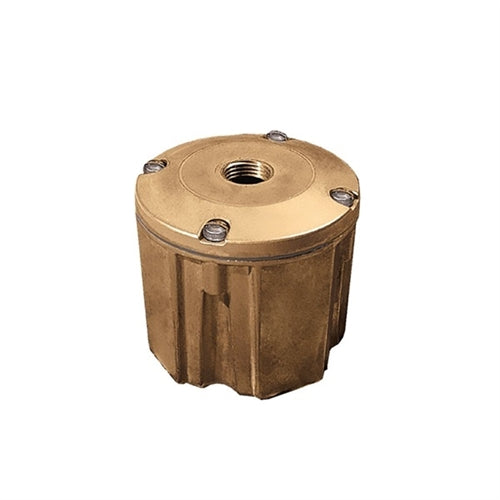 Kim Lighting JB1/BLS Architectural Junction Box Die-Cast, Low Copper Aluminum with 1/2" NPSM Fixture Mount, Black Finish