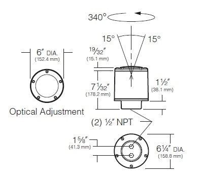 Kim Lighting LTV761 50W PAR20 Halogen 120 Volt Die-Cast Brass In Grade-Minivault Landscape Light, Natural Brass Finish